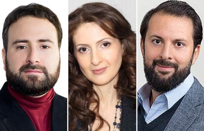 Евгений, Лидия и Сергей Михайловы