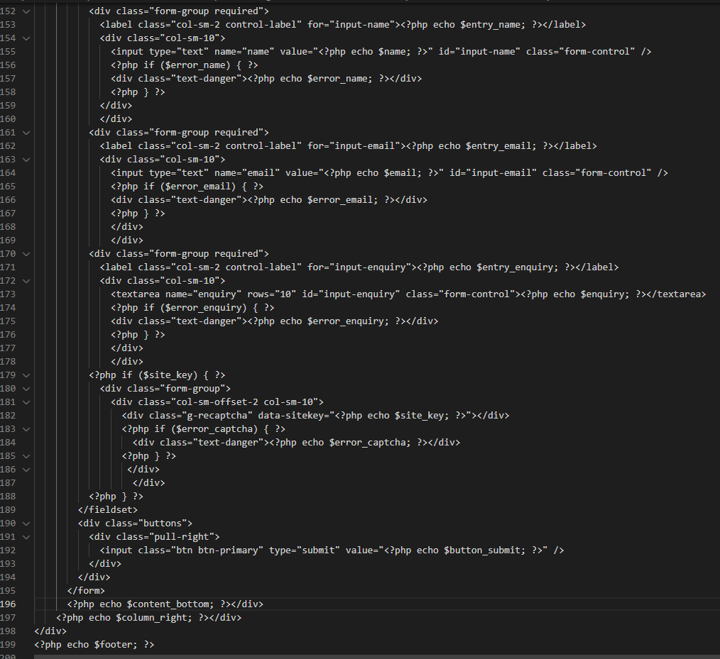Кривой код в contacts.twig
