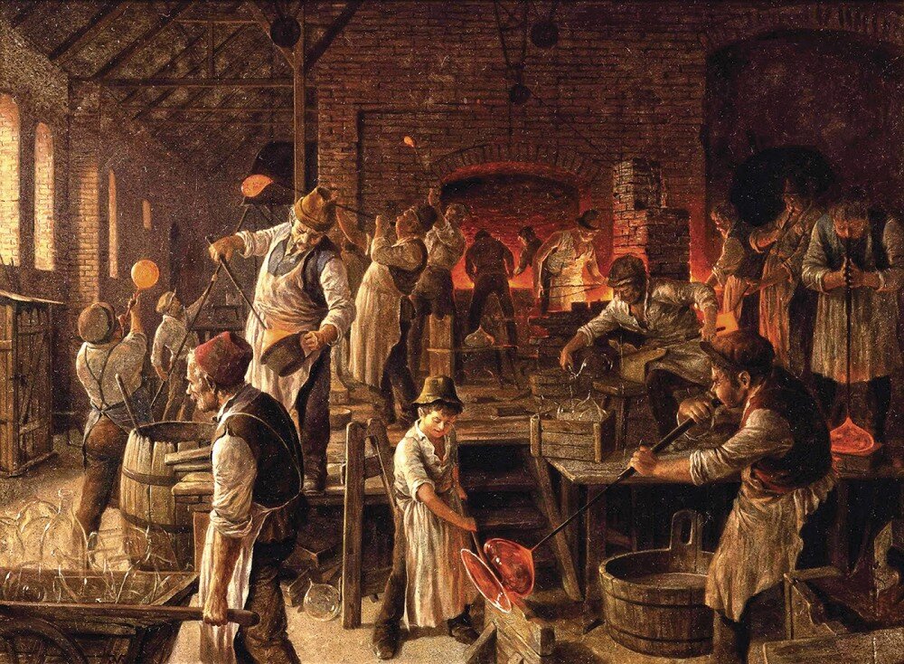 Пример цеха стеклодувов. «Стеклодувы» . Автор: Вида Габор