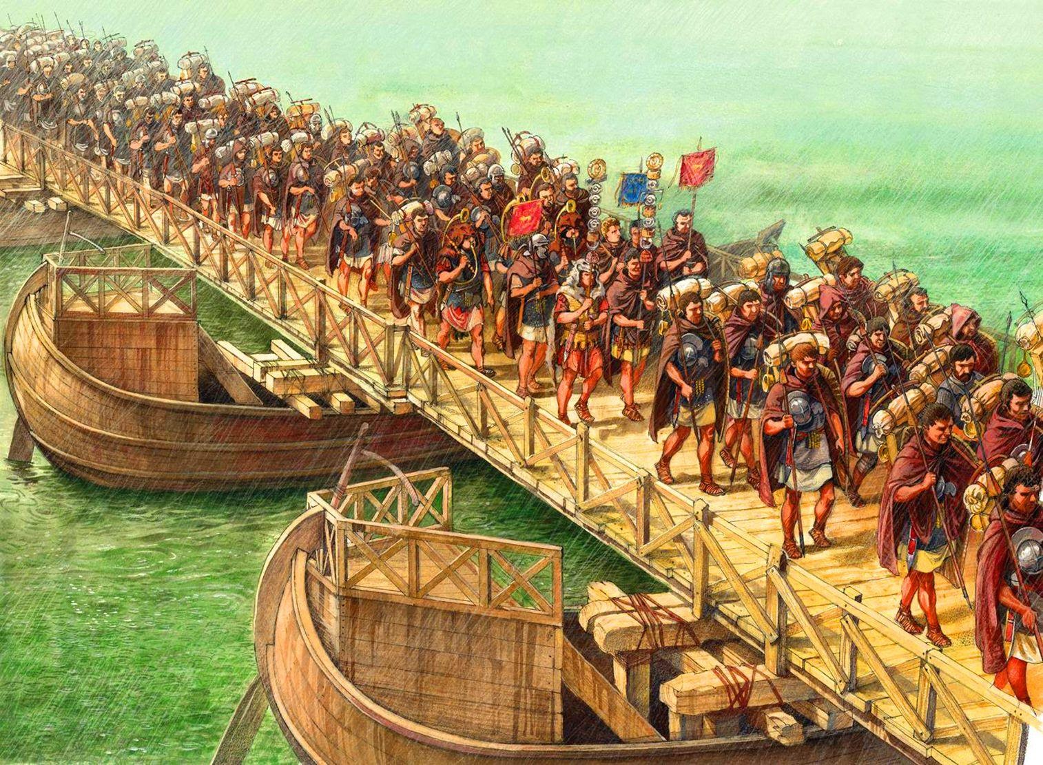 Сообщение о 1 морской победе римлян. Понтонный мост Ксеркса через Геллеспонт. Геллеспонт Ксеркс. Ксеркс переправа через пролив Геллеспонт.