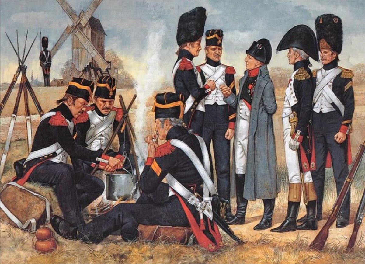 Бивак французской армии.