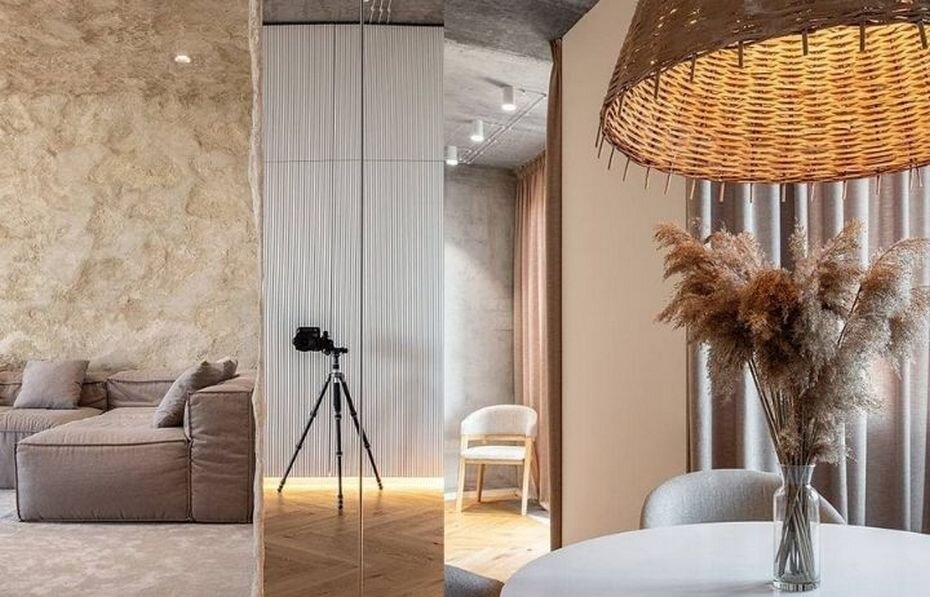 Современная квартира с пещерными мотивами