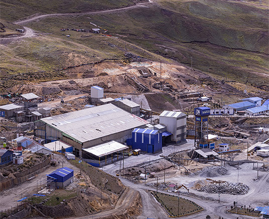 Huaron (Перу) - производит концентраты цинка, свинца и меди с высоким содержанием серебра. Также, рудник содержит золото.