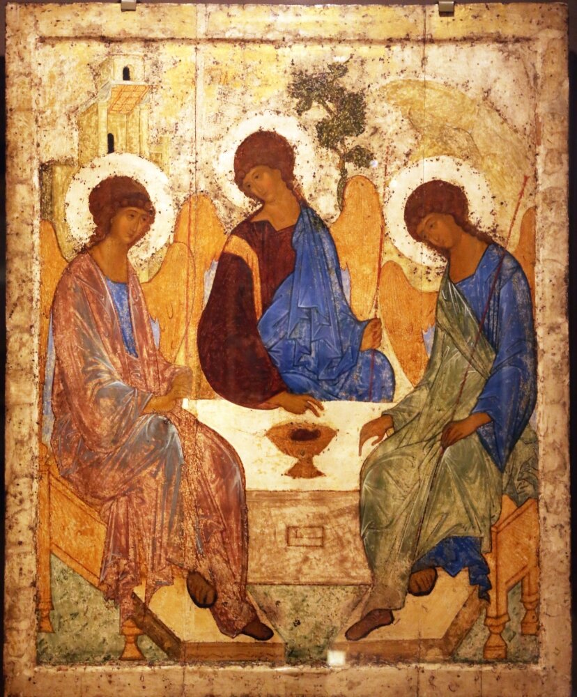 Помолимся Пресвятой Троице о нас! Знаменитая икона, написанная Андреем Рублевым. Источник: http://hram-troicy.prihod.ru/articles/view/id/1159444
