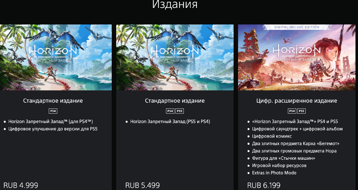Неизвестно, какая логика у Sony и Guerrilla была при создании изданий, но сейчас издание за 5 500 рублей выглядит лишним