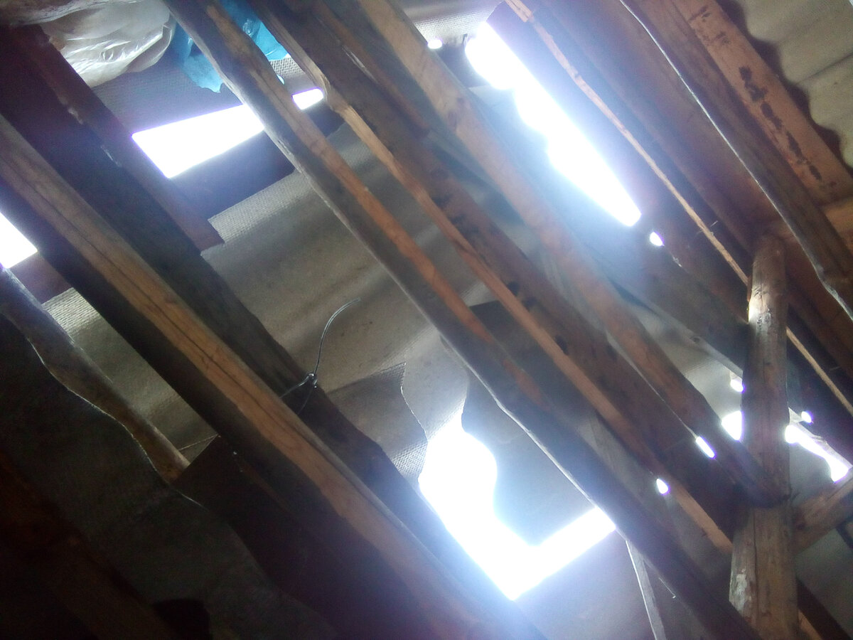 Фото крыши с чердака