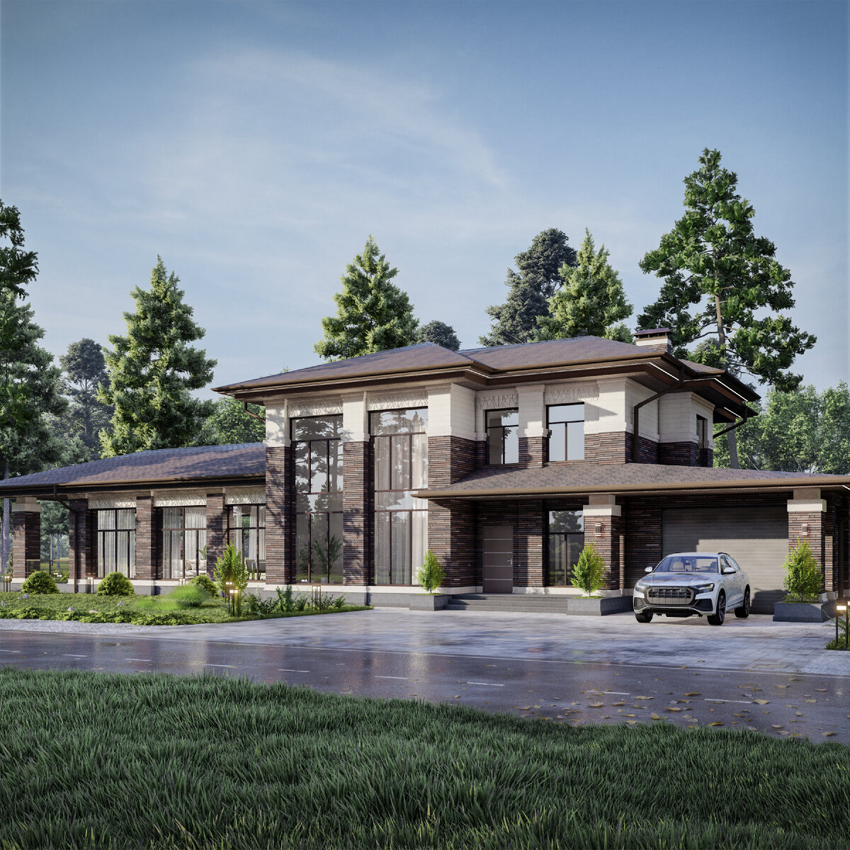 Главный фасад дома