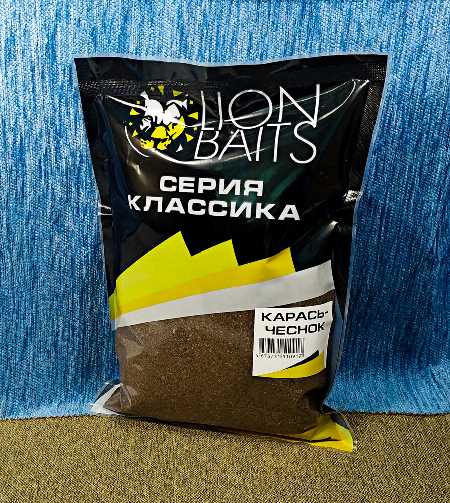 Прикормка LION BAITS серии КЛАССИКА Карась чеснок 1кг