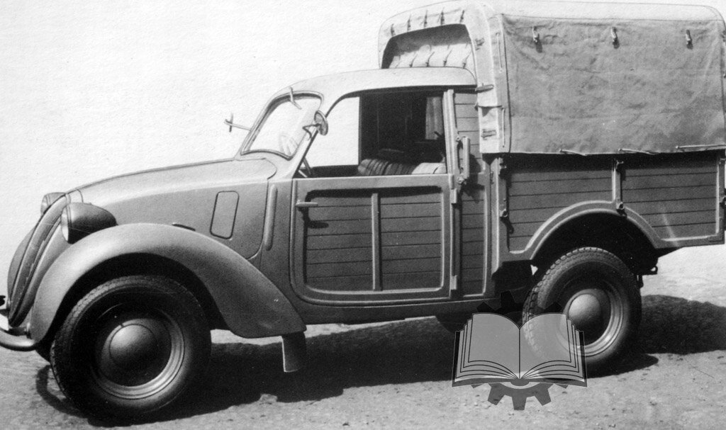 Первый образец военного пикапа Camioncino FIAT 1100 CM.