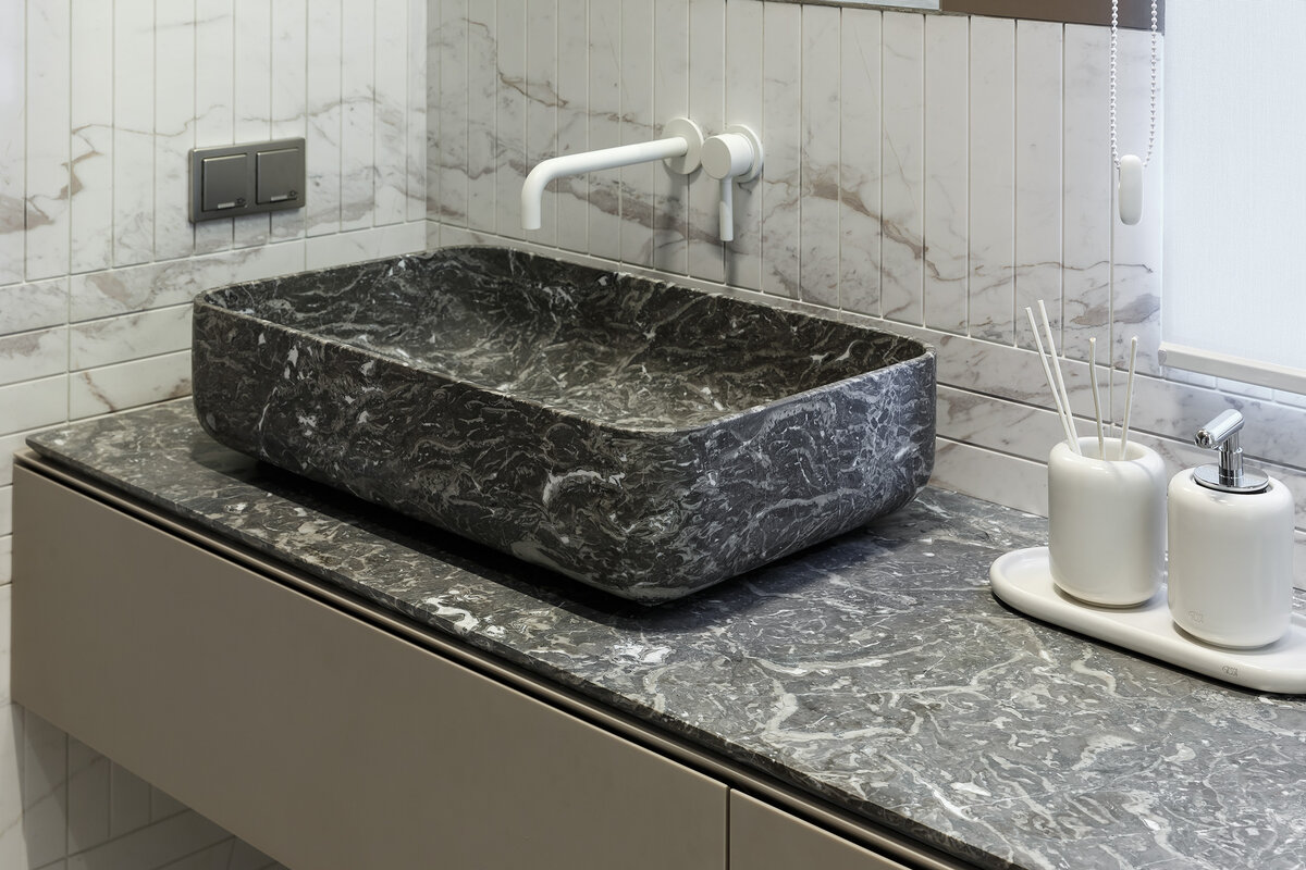 Столешница и раковина из искусственного камня