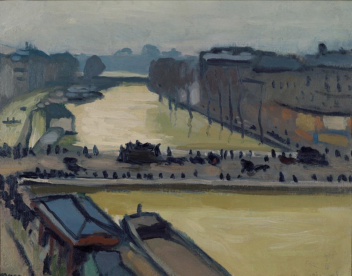 Альбер Марке. Наводнение в Париже. Мост Сен-Мишель. 1910