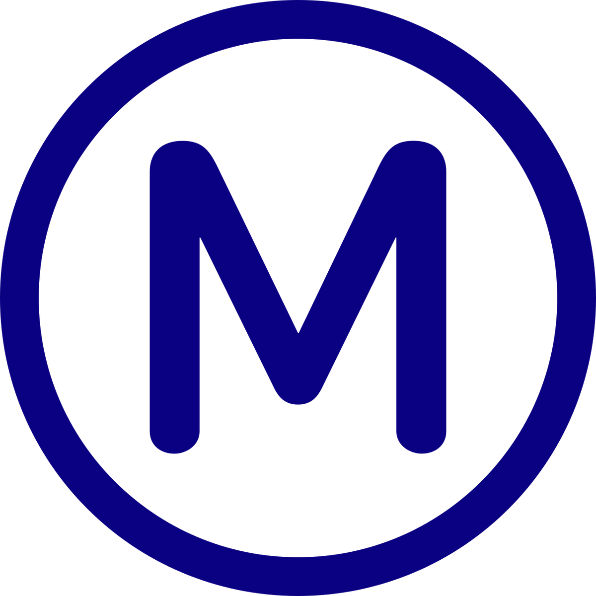 Логотип Парижского метро