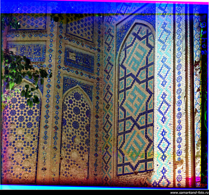 БиБи-Ханым. Деталь северо-восточной стороны. Фотограф С. М. Прокудин-Горский. Дата съемки 1905-1915 гг.