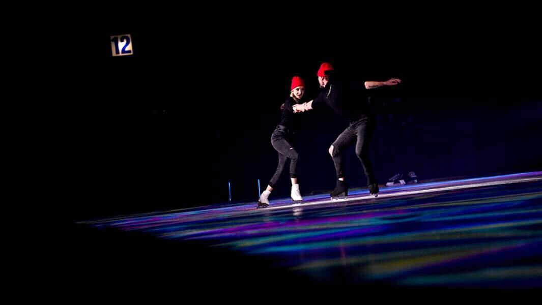 Фигуристы Оксана Домнина и Роман Костомаров выступают на гала-концерте проекта «Первого канала» «Ледниковый период»                                                                                Фото: РИА Новости/Алексей Филиппов