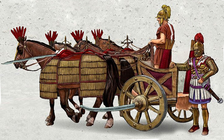 Колесница селевкидов или понтийцев.