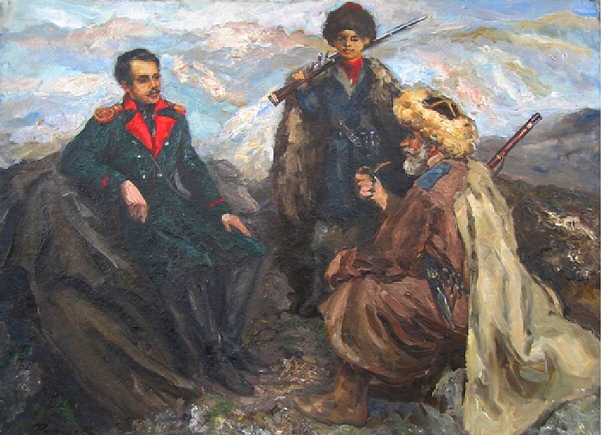 Лермонтов на кавказе картинки