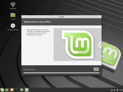 Рабочее окружение Linux mint.