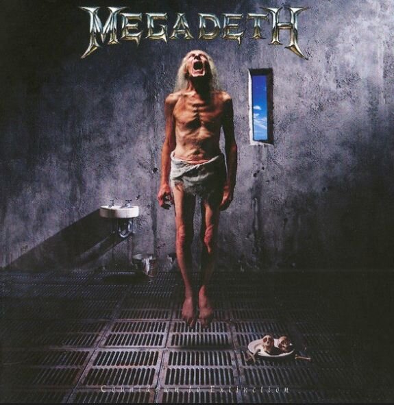 Обложка конверта пластинки Megadeth «Countdown to Extinction», которую я увидела и послушала в 1992 году