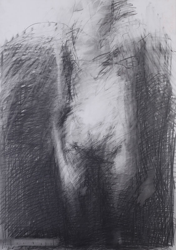 Пестерев Александр, Торс 2. 2005, бумага, уголь, 73х98.  Арт Холдинг Татьяны Никитиной