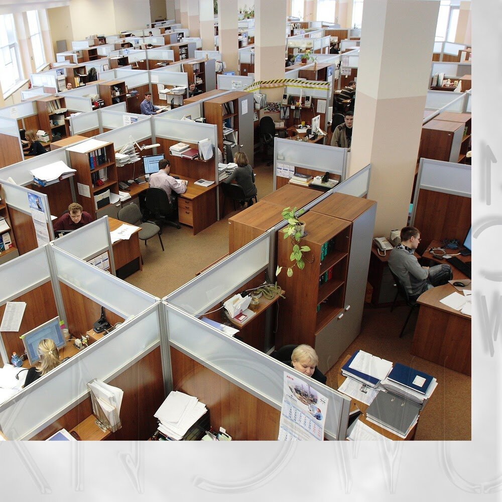 Наука, технологии, нейросеть, офис, начальник