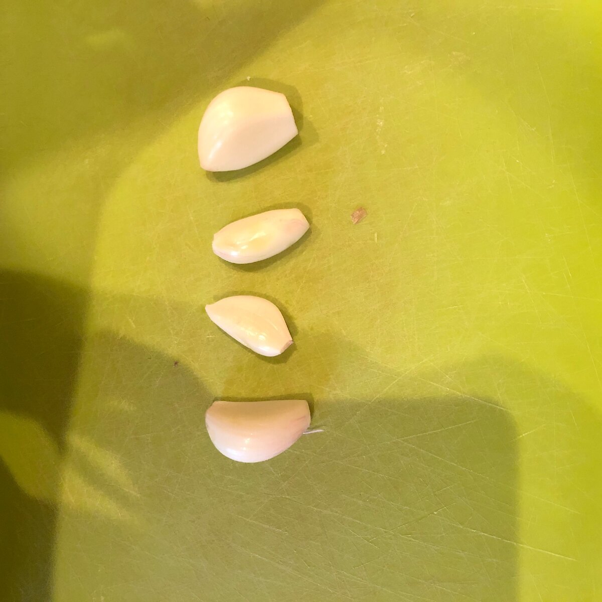 Обработка зубчиков перед обжаркой