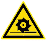 W22 Осторожно. Режущие валы