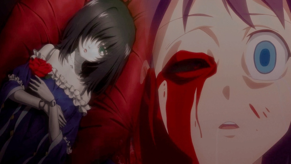 аниме: " Иная" и " Вечеринка мертвых".