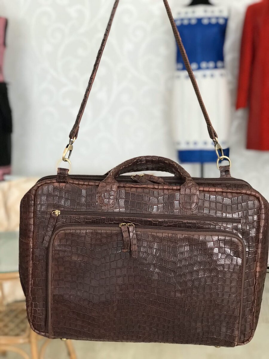 Кожаный  мужской портфель. Ателье Ирины Берзиной.