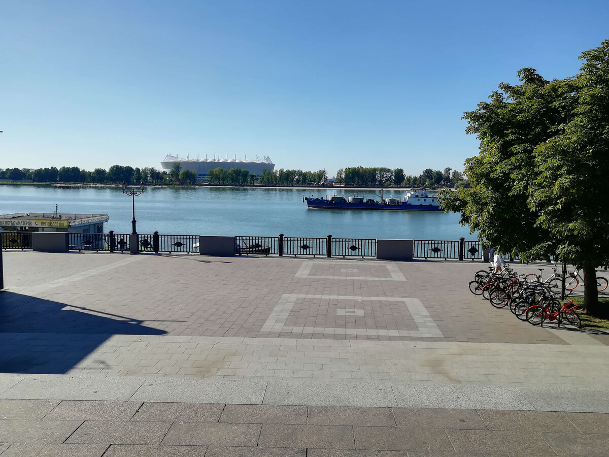 Набережная реки Дон, вид на стадион Ростов Арена