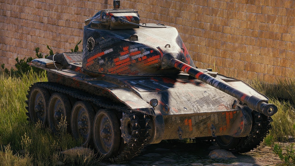 Этот игрок одел танк в камуфляж за реферальную программу.