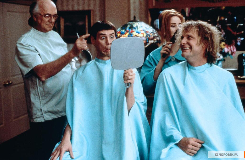 Jim Carrey and Jeff Daniels in "Dumb and dumber"/1994/dir. by Farrelly bros./New Line Cinema, Motion Picture Corporation of America (MPCA)/Источник - Kinopoisk.ru