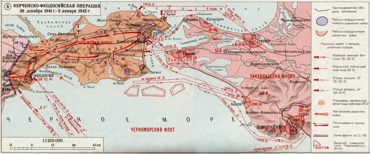 Битва за крым 1941 1942 карта