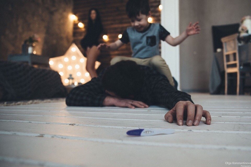 Когда муж узнал о второй беременности, была примерно такая реакция