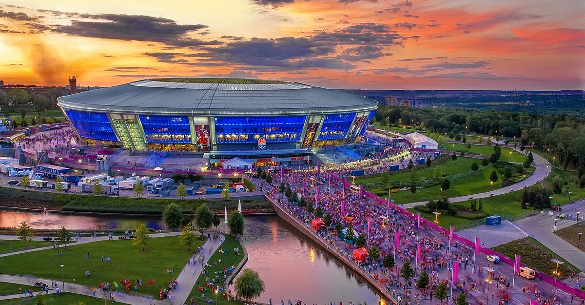 Как сейчас выглядит город донецк Стадион Донбасс Арена (Donbass Arena) Аким Чаптынов Дзен