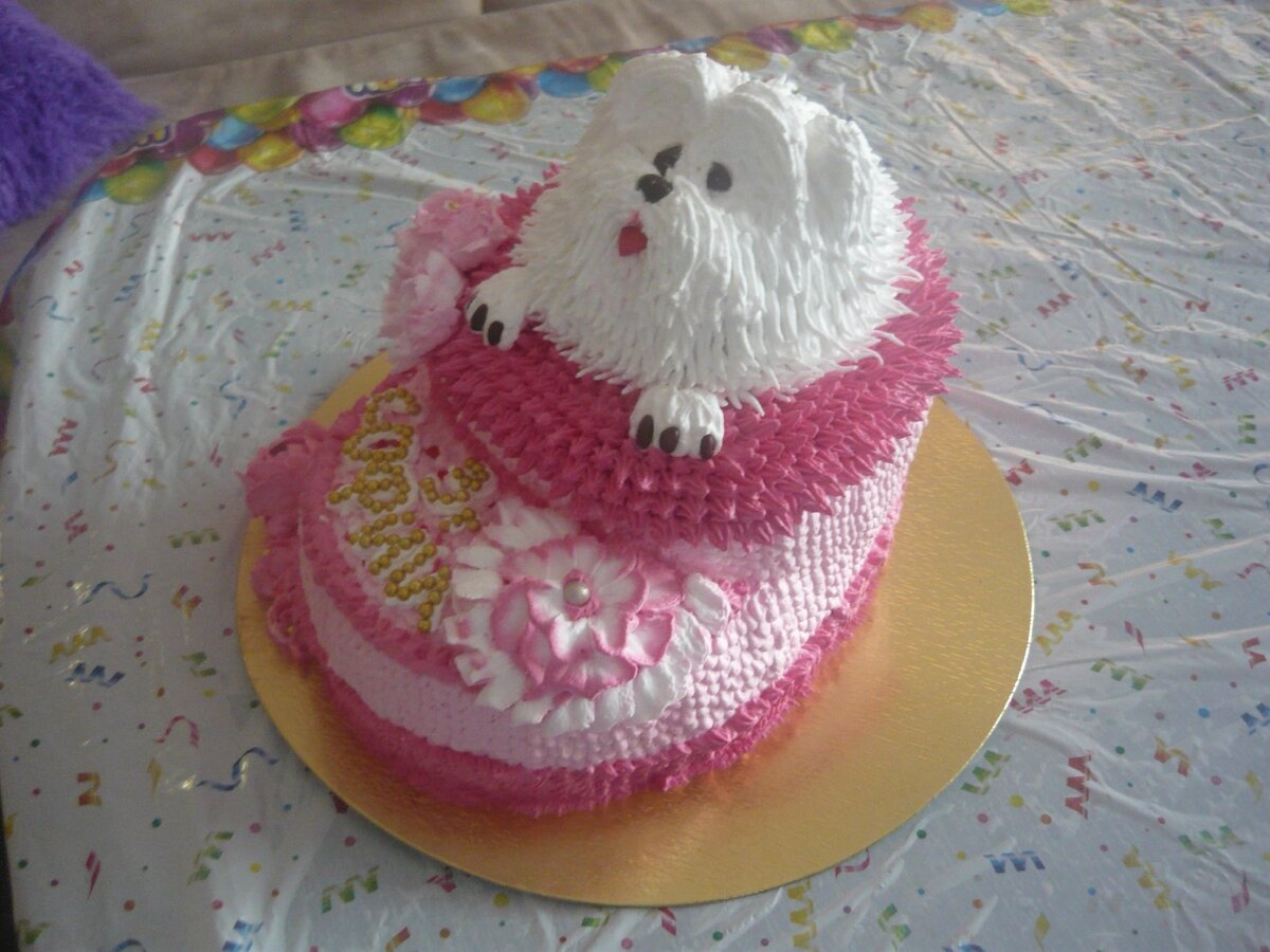 Получилась вот такая собачка в башмачке