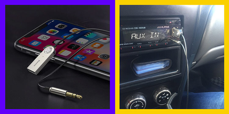Bluetooth адаптер Baseus в AUX для автомагнитолы