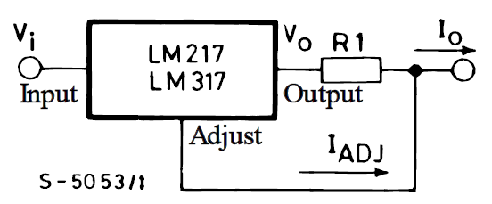 Рисунок 2 – Стабилизатор тока на LM317 производства STMicroelectronics