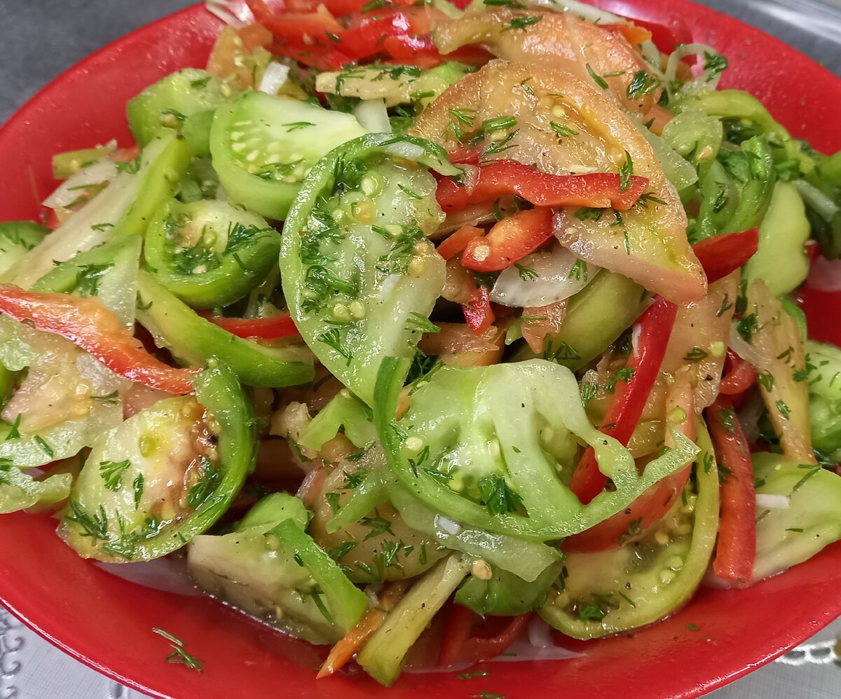Салат зеленых помидор на зиму рецепты вкусные