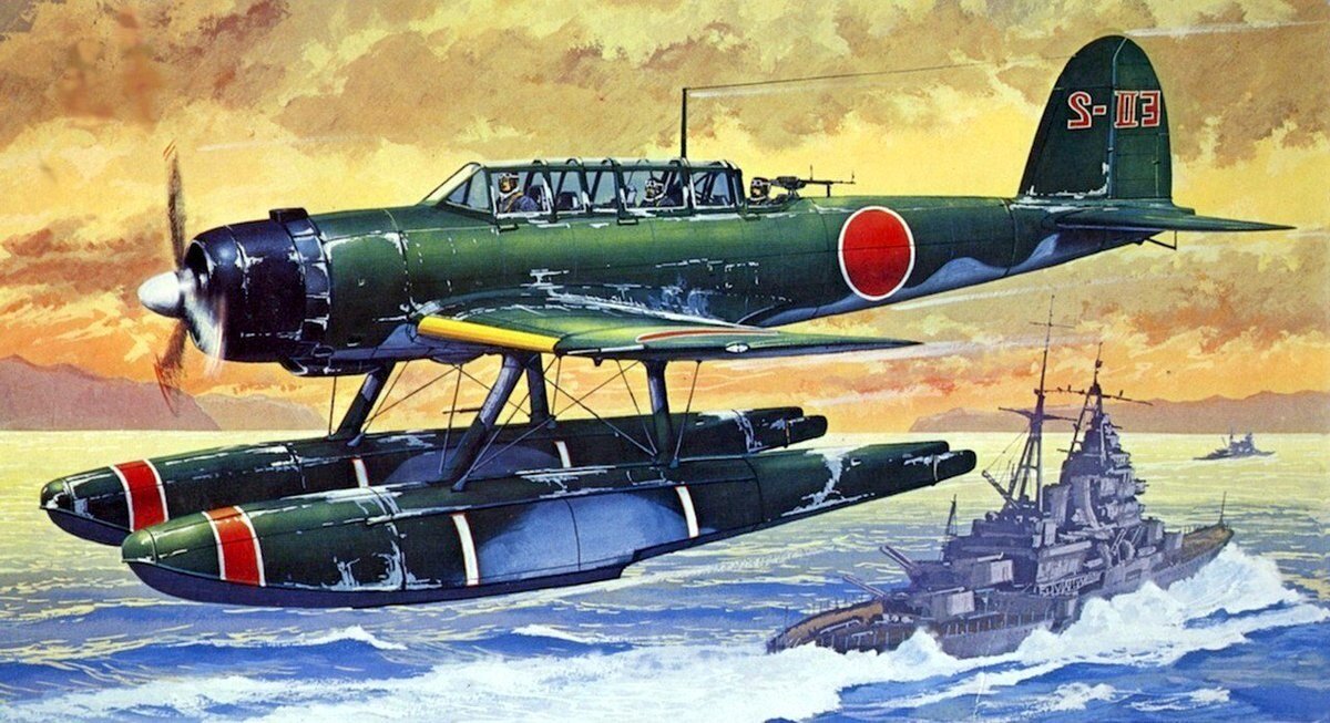 Рисунок: Aichi E13A Jake. Взято из открытого источника.