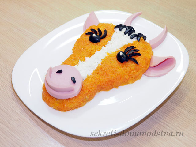 Новогодний бычок