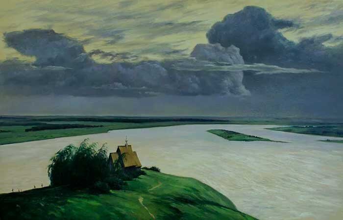 "Над вечным покоем" Левитан