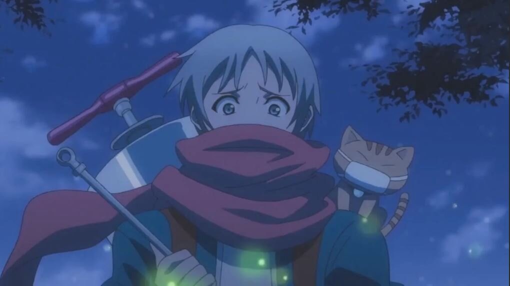 Изображено аниме - серебрянный страж