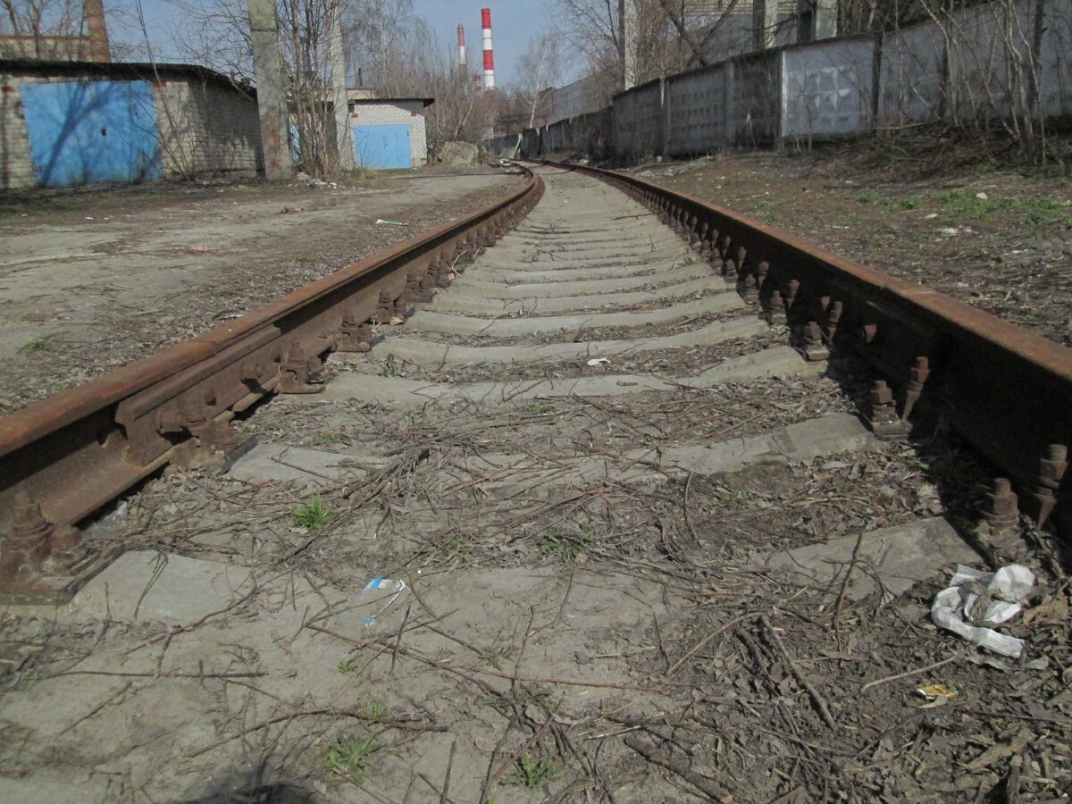 ... стоит пройти с десяток-другой метров, как открывается вид не только на путепровод Казанского направления, но и на подъездные пути. Тепло, свело, комары не кусают - почему бы и не осмотреться? Тем более, в тот день я в этой точке была впервые. 