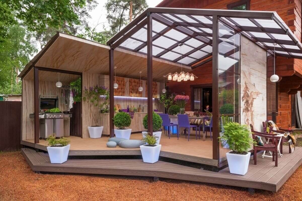 Строим летнюю кухню на даче: 50 фото идей проектов дизайна
