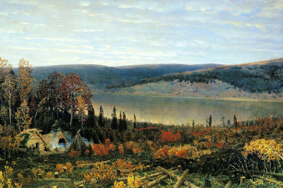 Картина Аполлинария Васнецова "Кама". 1895 год. По материалам из открытых источников