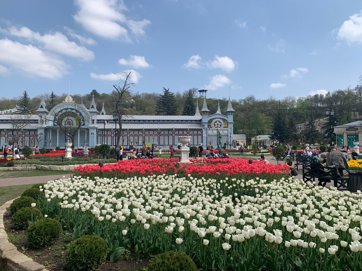 Фото парка цветник в пятигорске