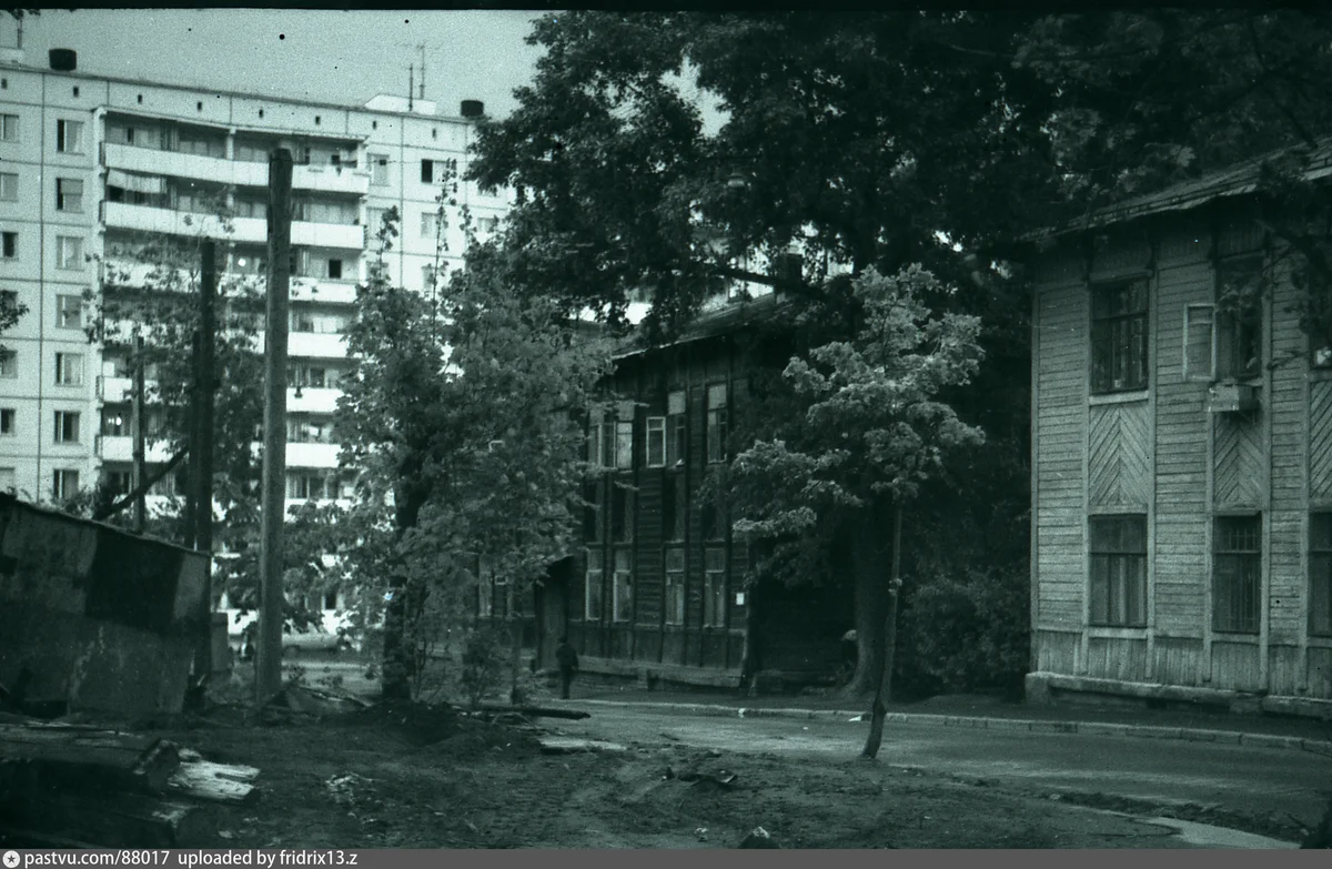 Сокольники, Егерская улица, 1973 г. Автор Гуськов.