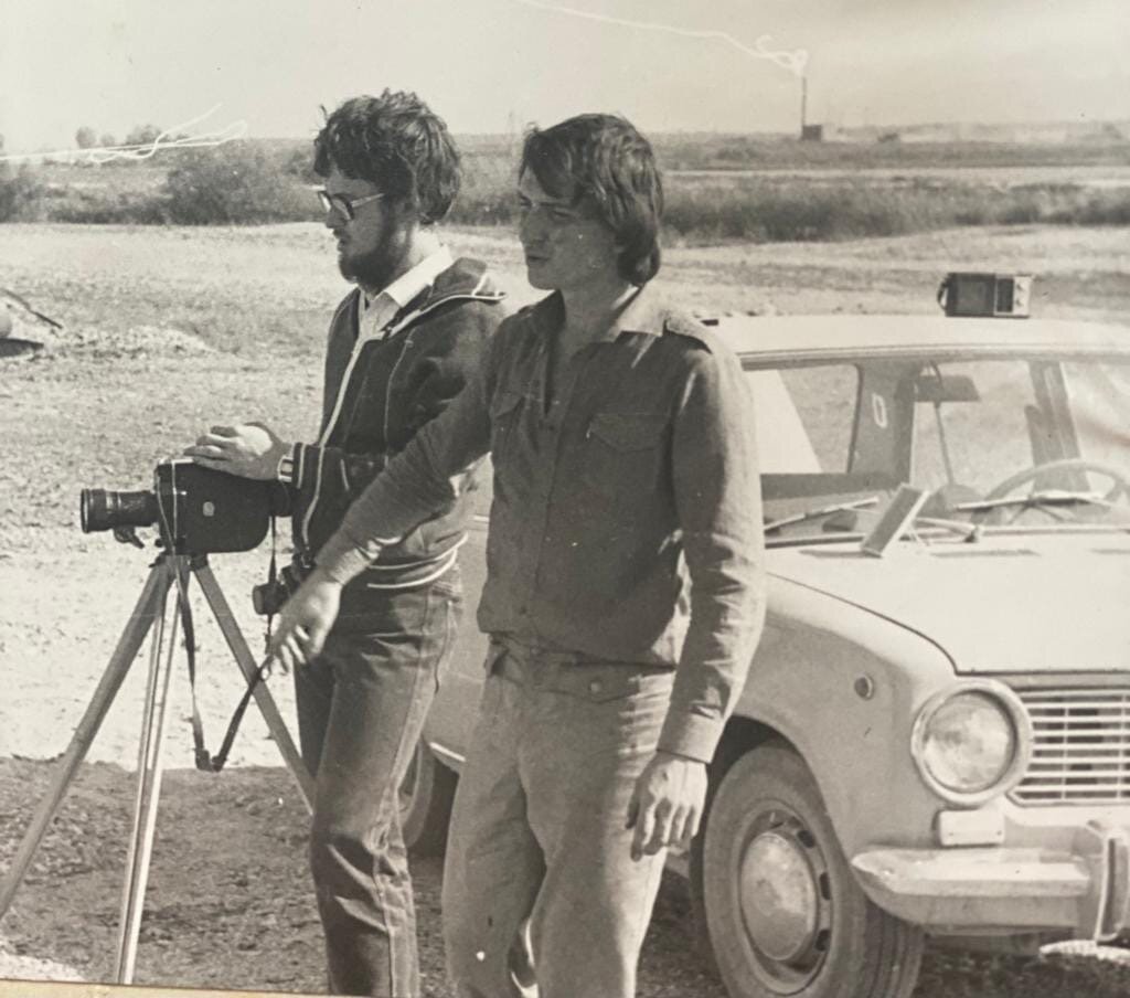 на съемочной площадке