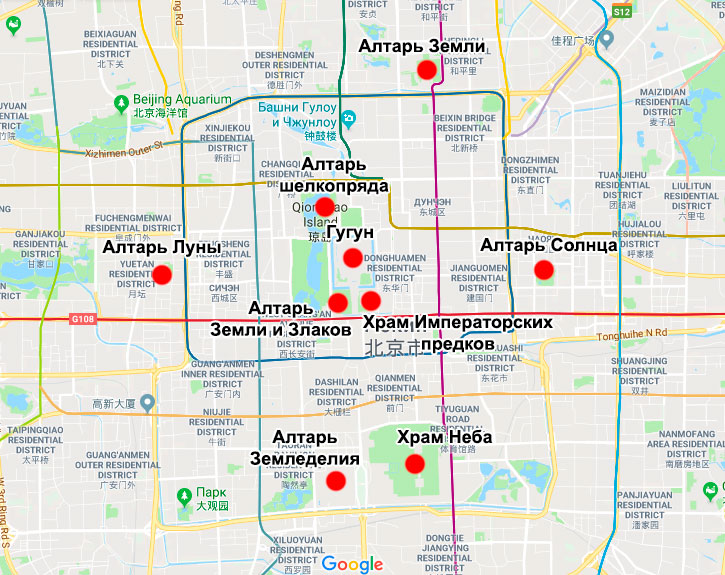 План запретного города в пекине