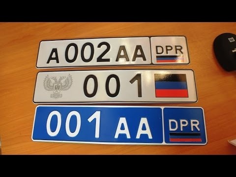 Пример государственного номера ДНР.